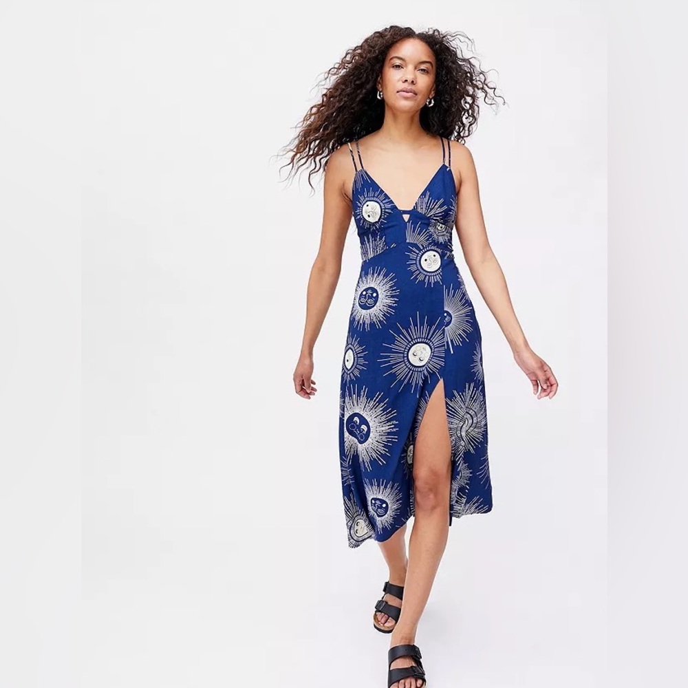 Urban Outfitters Plunging Midi Dress